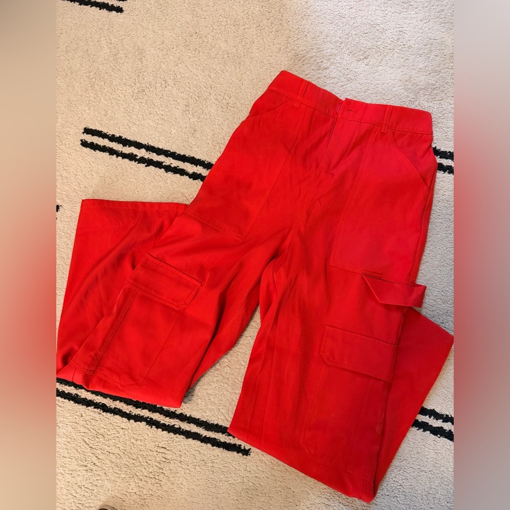 Red Cargo pants